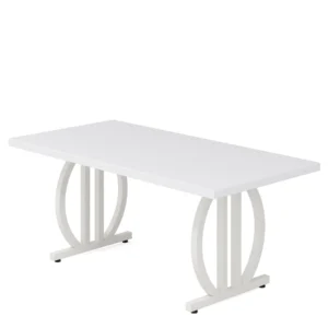 Dining Table  63-Inch  Heavy Duty Metal Frame,